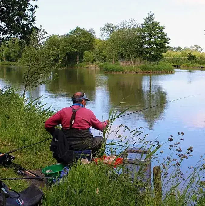 Fishing at Chestnut lake